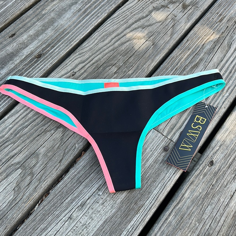 B. Swim Mixer Nova Cheeky Bikini Bottom,Medium,NWT